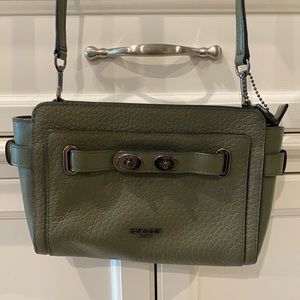 Coach crossbody - Green, worn once
